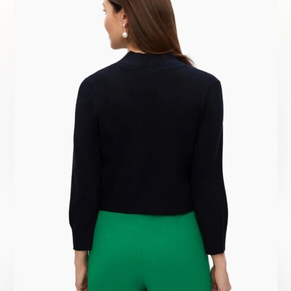 Laura Essential Open Front Bolero Cardigan Dark Navy Blue - Picture 2 of 9